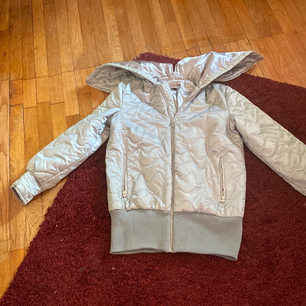 Quilted mid weight mid thigh jacket